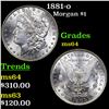 Image 1 : 1881-o Morgan Dollar $1 Grades Choice Unc