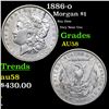 1886-o Morgan Dollar $1 Grades Choice AU/BU Slider