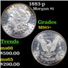 1883-p Morgan Dollar $1 Grades GEM+ Unc