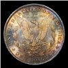 Image 3 : 1885-o Rainbow Toned Morgan Dollar $1 Grades GEM Unc