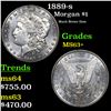 1889-s Morgan Dollar $1 Grades Select+ Unc