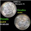 Image 1 : 1883-o Morgan Dollar $1 Grades Choice Unc