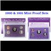 1990 & 1991 United States Mint Proof Sets