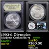 . 1992-d Olympics Modern Commem Dollar $1 Graded ms70, Perfection By USCG
