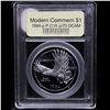 Image 2 : Proof . 1994-P Pow Museum Modern Commem Dollar $1 Graded GEM++ Proof Deep Cameo By USCG