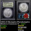 Image 1 : 1995-d Olympics Paralympics Modern Commem Dollar $1 Graded ms70, Perfection By USCG