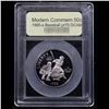 Image 2 : Proof 1995-S Olympics Baseball Modern Commem Half Dollar 50c Graded GEM++ Proof Deep Cameo By USCG