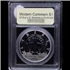 Image 2 : Proof . 2015-P U.S. Marshals Service Modern Commem Dollar $1 Graded GEM++ Proof Deep Cameo By USCG