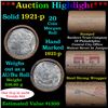 Image 1 : ***Auction Highlight*** Full solid date AU/Bu Slider 1921-P Morgan silver $1 roll, 20 coins (fc)