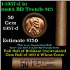 Image 1 : Shotgun Lincoln 1c roll, 1957-d 50 pcs Brandt Wrapper