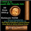 Shotgun Lincoln 1c roll, 1955-p 50 pcs Brandt Wrapper
