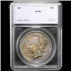 Image 4 : ***Auction Highlight*** 1921-p Peace Dollar 1 Graded ms65 By SEGS (fc)