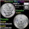 ***Auction Highlight*** 1896-s Morgan Dollar 1 Graded ms65+ By SEGS (fc)