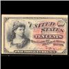 Image 2 : 1870's US Fractional Currency 10¢ Fourth Issue Fr-1257 40MM Seal Watermarked Grades Select CU