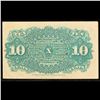Image 3 : 1870's US Fractional Currency 10¢ Fourth Issue Fr-1257 40MM Seal Watermarked Grades Select CU