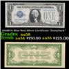 1928B $1 Blue Seal Silver Certificate "funnyback" Grades Choice AU/BU Slider