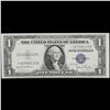 Image 2 : **Star Note** 1935D $1 Blue Seal Silver Certificate Grades Choice AU/BU Slider