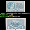 Military Payment Certificate (MPC)  Series 692 $1 Grades Choice AU