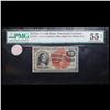 Image 2 : 1870's US Fractional Currency 15¢ Fourth Issue Fr-1271 Graded au55 EPQ By PMG