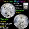 ***Auction Highlight*** 1925-s Peace Dollar 1 Graded ms64+ by SEGS (fc)