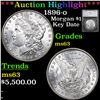 Image 1 : ***Auction Highlight*** 1896-o Morgan Dollar 1 Graded ms63 by SEGS (fc)