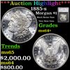 ***Auction Highlight*** 1885-s Morgan Dollar 1 Graded ms64+ By SEGS (fc)