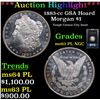 Image 1 : ***Auction Highlight*** NGC 1883-cc Morgan Dollar GSA Hoard $1 Graded ms63 pl By NGC (fc)