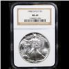 Image 2 : ***Auction Highlight*** NGC 1988 Silver Eagle Dollar $1 Graded ms69 By NGC (fc)