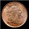 Image 2 : ***Auction Highlight*** 1804 Crosslet 4, No Stems Draped Bust Half Cent C-12 1/2c Graded ms64+ bn By