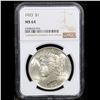 Image 2 : NGC 1923-p Peace Dollar $1 Graded ms64 By NGC