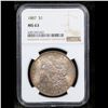 Image 2 : NGC 1887-p Morgan Dollar $1 Graded ms63 By NGC