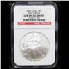 Image 2 : NGC 2006 Silver Eagle Dollar $1 Graded GEM Unc By NGC