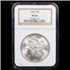 Image 2 : NGC 1884-p Morgan Dollar $1 Graded ms65 By NGC
