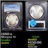 Image 1 : PCGS 1880-s Morgan Dollar $1 Graded ms64 By PCGS