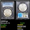 Image 1 : PCGS 1889-p Morgan Dollar $1 Graded ms64 By PCGS
