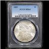 Image 2 : PCGS 1889-p Morgan Dollar $1 Graded ms64 By PCGS