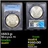 Image 1 : PCGS 1883-p Morgan Dollar $1 Graded ms63 By PCGS