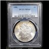 Image 2 : PCGS 1886-p Morgan Dollar $1 Graded ms64 By PCGS