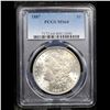 Image 2 : PCGS 1887-p Morgan Dollar $1 Graded ms64 By PCGS
