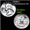 Image 1 : 1946-s Washington Quarter 25c Grades Choice Unc