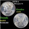 Image 1 : 1878-s Morgan Dollar $1 Grades Choice Unc