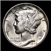 Image 2 : 1945-d Mercury Dime 10c Grades GEM+ FSB