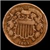 Image 2 : 1864 Lg Motto Two Cent Piece 2c Grades vf, very fine