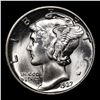 Image 2 : 1937-p Mercury Dime 10c Grades GEM++ FSB