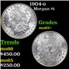 Image 1 : 1904-o Morgan Dollar $1 Grades GEM+ Unc
