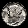 Image 2 : 1945-p Mercury Dime 10c Grades GEM++ Unc