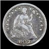 Image 2 : 1857-o Seated Liberty Half Dime 1/2 10c Grades xf