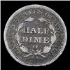 Image 3 : 1857-o Seated Liberty Half Dime 1/2 10c Grades xf