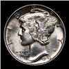 Image 2 : 1943-p Mercury Dime 10c Grades GEM+ Unc