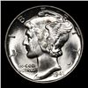 Image 2 : 1941-p Mercury Dime 10c Grades GEM+ Unc